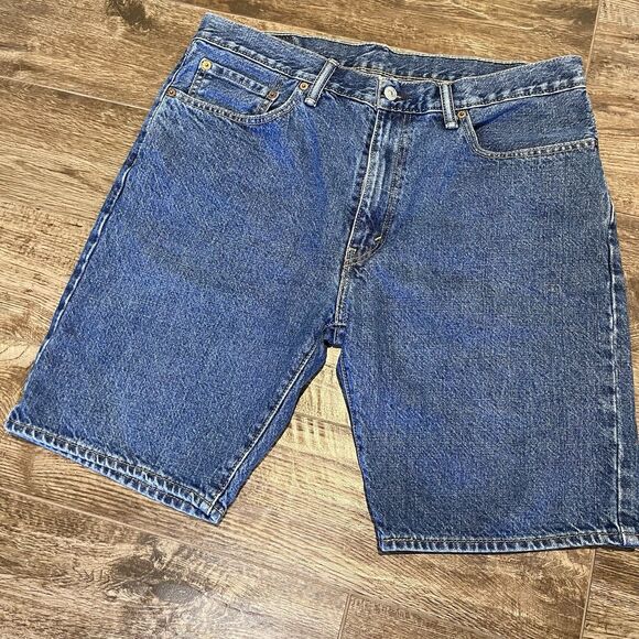 Levi's Other - Levi's 505 Regular Fit Shorts Men 36 Medium Wash Jorts Y2K Cotton Denim Baggy